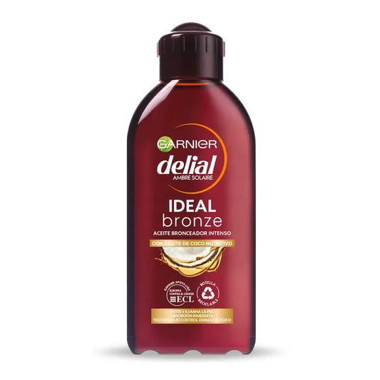 Garnier Delial Huile Bronzante Intense à l'Huile de Coco Nourrissante - 200 Ml