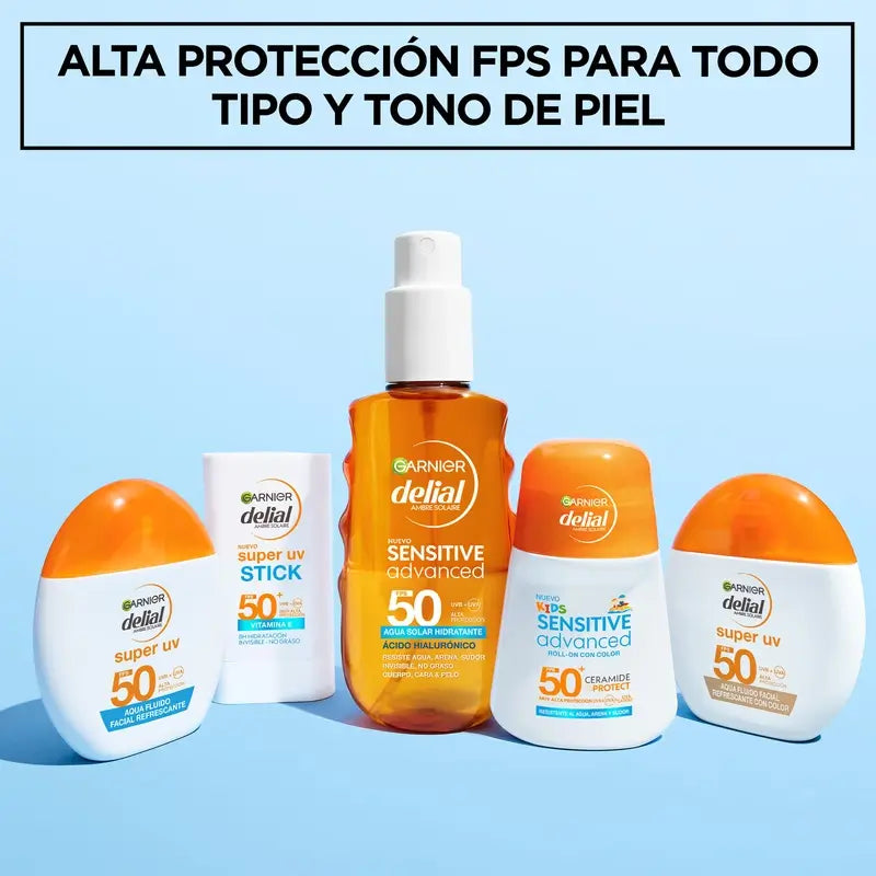 Garnier Delial Delial Water Refreshing Face Fluid Spf 50 Invisible, 40 ml