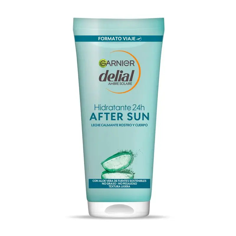 Garnier Delial After Sun Moisturising Milk With Natural Aloe 100 Ml Travel Format