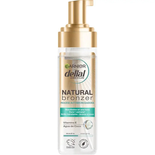 Garnier Delial Mousse autobronzante à l'eau de coco hydratante 200 ml
