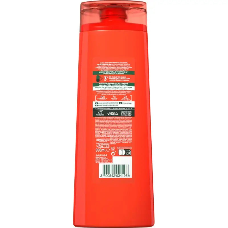 Garnier Fructis Shampooing Goodbye Damage à l'huile de marula pour cheveux abîmés 380Ml