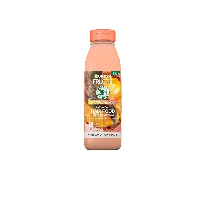 GarnierFructis Hair Food Shampooing anti-casse à l'ananas 350 ml Pour cheveux longs et fragiles