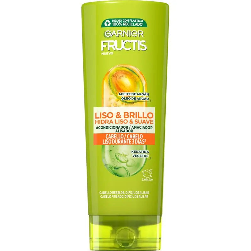 Garnier Fructis Smooth & Shine Conditioner Cheveux lisses, rebelles ou difficiles à lisser 250 ml