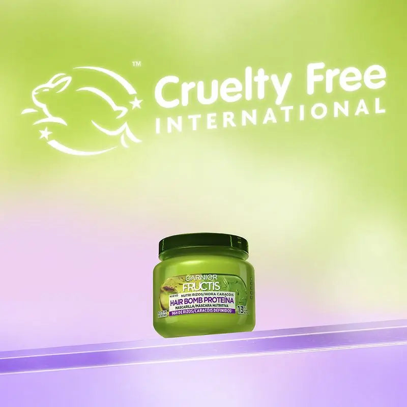 Garnier Fructis Nutri Curls Hair Bomb Masque capillaire nourrissant aux protéines et à l'huile de pistache 320 Ml.