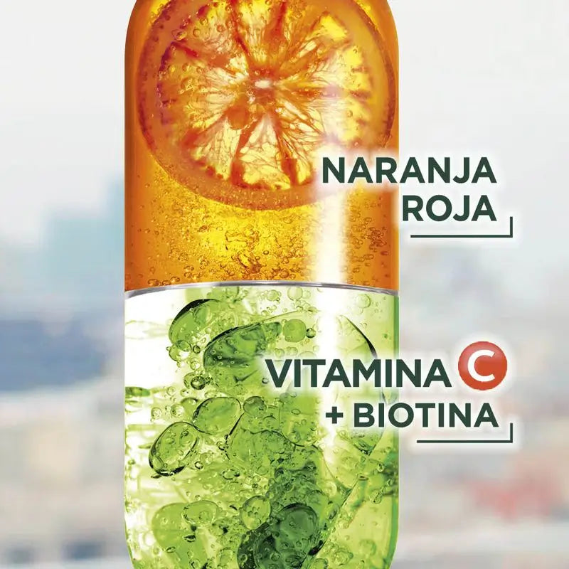 Garnier Fructis Vitamin Force Crème sans rinçage à l'orange rouge, à la vitamine C et à la biotine pour les cheveux ayant tendance à tomber - 400 ml