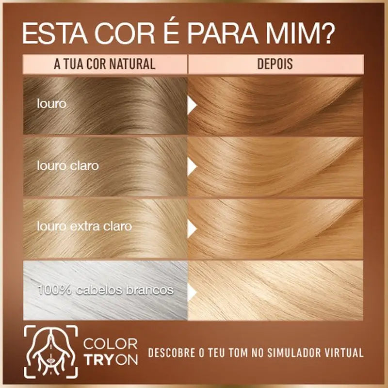 Garnier Good Coloration Permanente Sans ammoniaque, 90% d'origine naturelle Teinte 10.14 Blond Camomille.