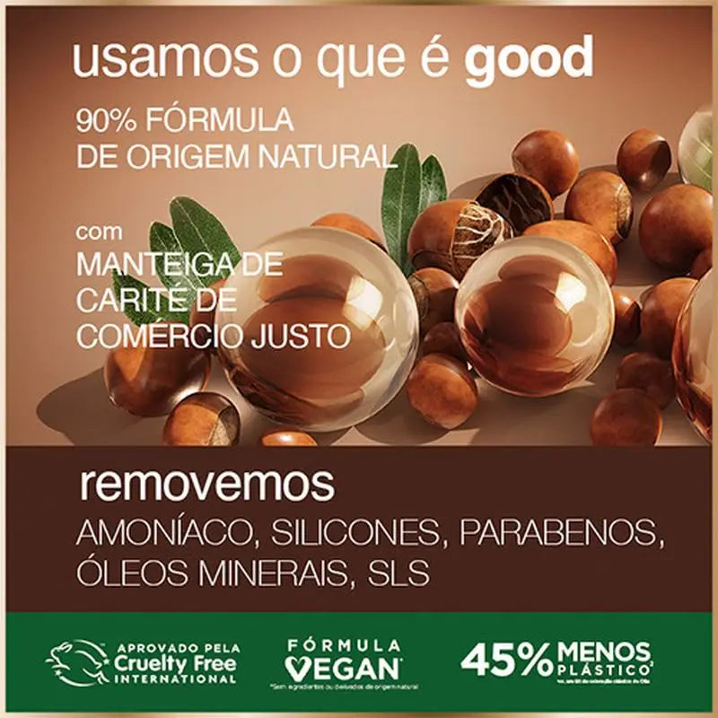 Garnier Good Coloration permanente sans ammoniaque, 90% d'origine naturelle Teinte 2.0 Truffle Black.