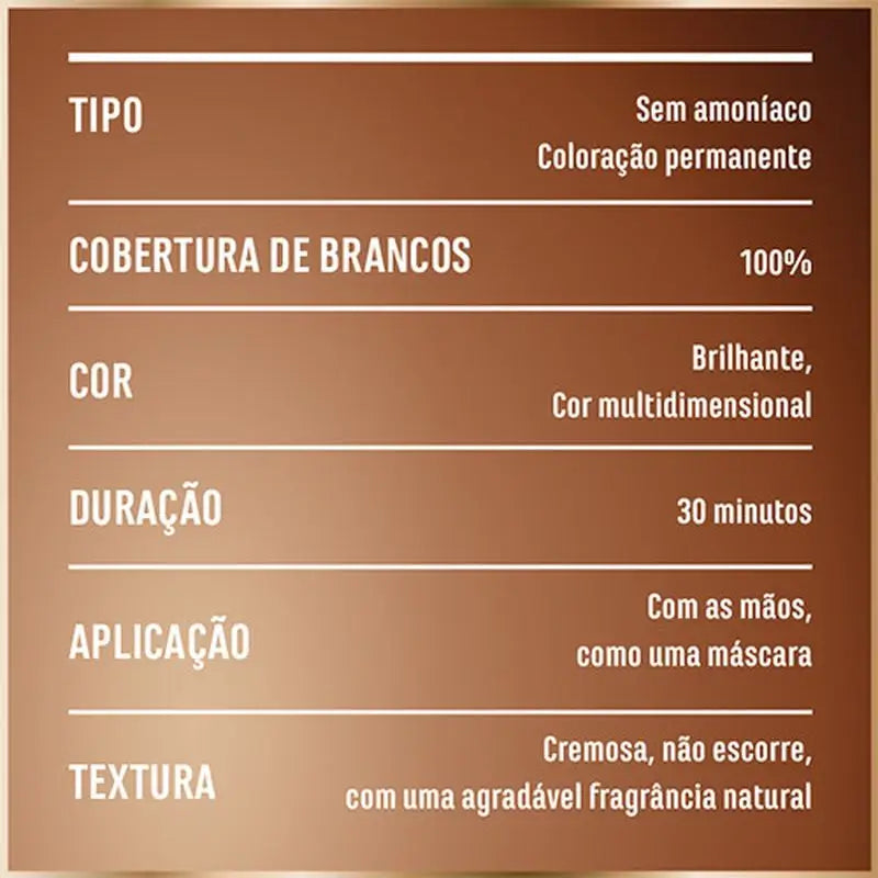 Garnier Good Permanent Colouring Sans ammoniaque, 90% d'origine naturelle Teinte 4.0 Cocoa Brown.