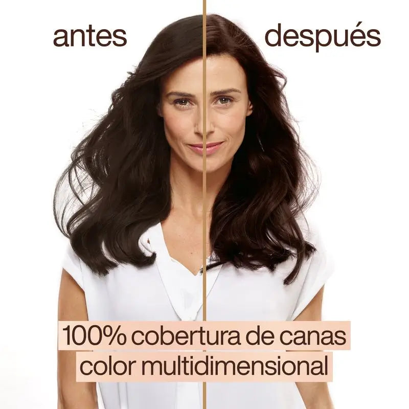Garnier Good Coloration Permanente Sans ammoniaque, 90% d'origine naturelle Teinte 4.15 Brun Glacé.