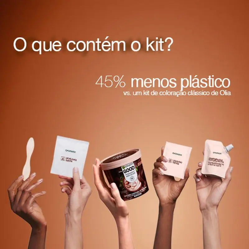 Garnier Good Coloration Permanente Sans ammoniaque, 90% d'origine naturelle Teinte 5.32 Burnished Sunset