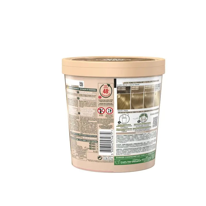 Garnier Good Coloration permanente sans ammoniaque, 90% d'origine naturelle Teinte 8.13 Dawn Beige