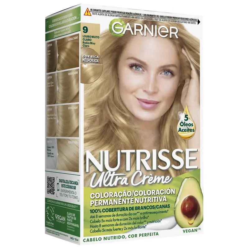 Garnier Nutrisse Couleur permanente blond très clair n° 9 , 160 ml