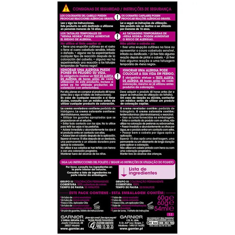 Garnier Olia Coloration permanente sans ammoniaque, à l'odeur agréable avec des huiles florales naturelles - Bold Intense Copper 7.40