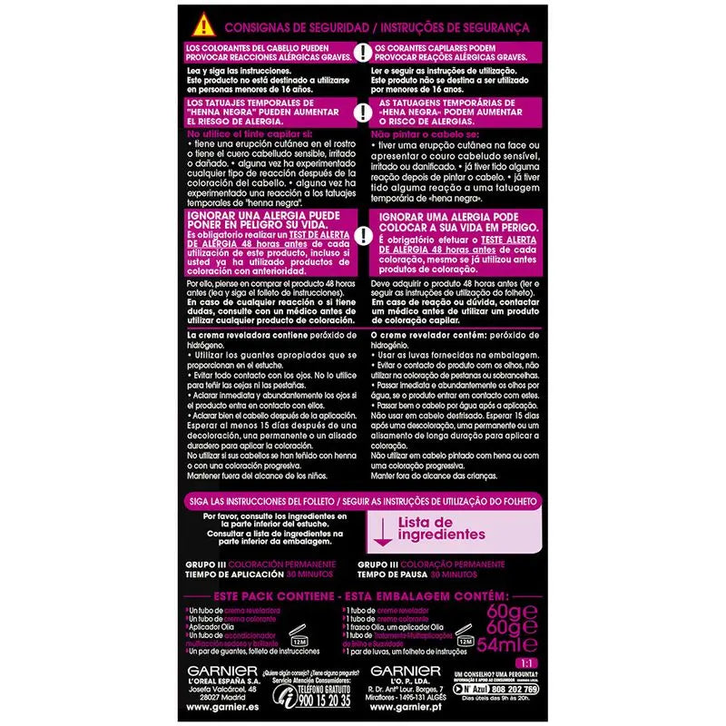 Garnier Olia Coloration permanente sans ammoniaque, à l'odeur agréable avec des huiles florales naturelles - Bold Intense Copper 7.40
