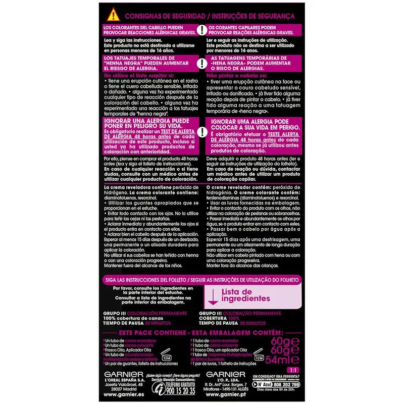 Garnier Olia Coloration Permanente Sans Ammoniaque, Odeur Agréable Avec Huiles Florales Naturelles - Marron Clair 5.0