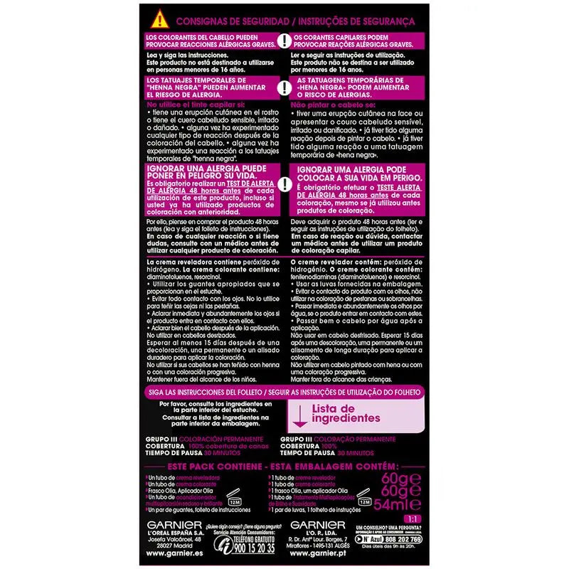 Garnier Olia Coloration permanente sans ammoniaque pour une odeur agréable avec des huiles florales naturelles - Blond clair 8.0
