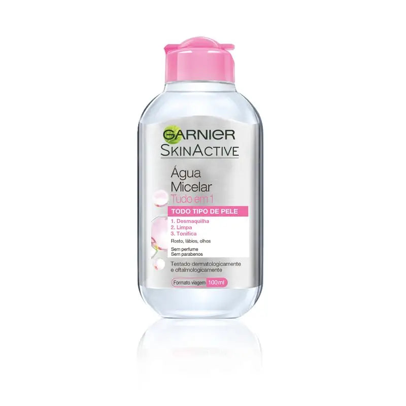 Garnier Skin Active Classic Eau Micellaire Format Voyage Pour Peau Normale Tout En Un - 100 Ml