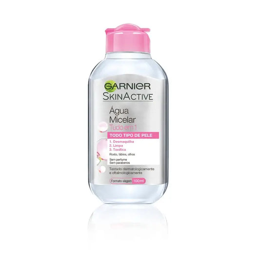 Garnier Skin Active Classic Eau Micellaire Format Voyage Pour Peau Normale Tout En Un - 100 Ml