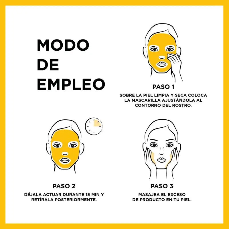 Garnier Skin Active Black Tissue Mask avec extrait d'algues noires et acide hyaluronique pour les peaux à pores dilatés