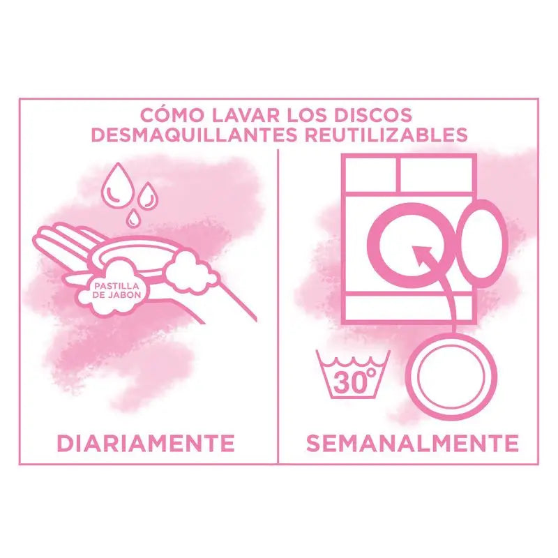 Disques démaquillants réutilisables en microfibre Garnier Skin Active