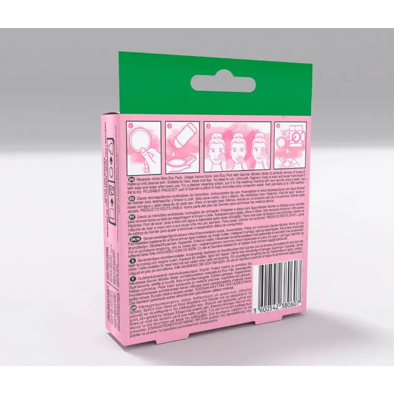 Disques démaquillants réutilisables en microfibre Garnier Skin Active