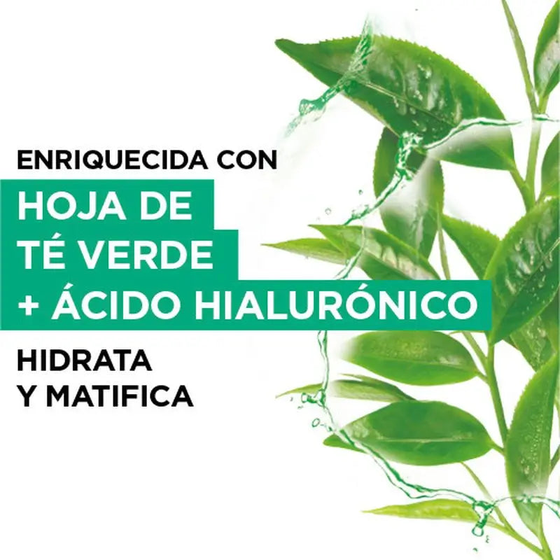 Garnier Skin Active Mask Tissu Hydra Bomb Masque tissu hydratant et matifiant à l'acide hyaluronique et au thé vert