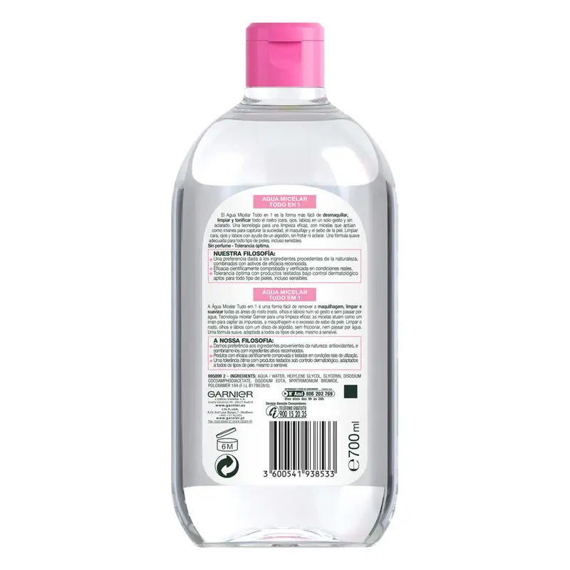 Garnier Skinactive All-In-One Eau Micellaire Maxi-Format - 700 Ml