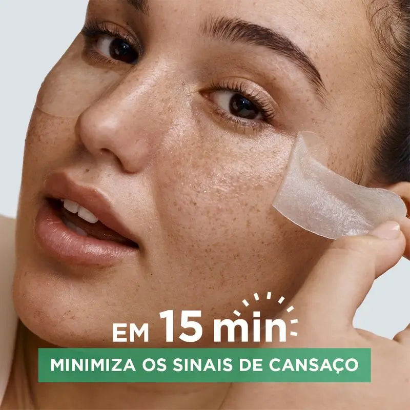 Garnier Tissue Mask Hyaluronic Cryo Jelly Anti-Fatigue Eye Contour Mask. 4% Glycérine + Menthol + Acide Hyaluronique.