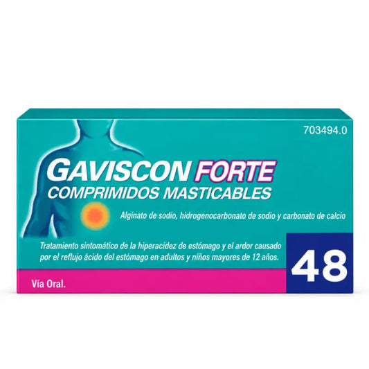Gaviscon Forte 48 Comprimés à Croquer