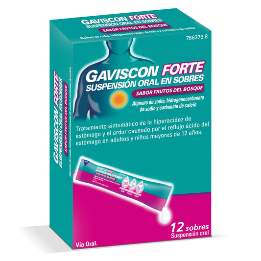 Gaviscon Forte Suspension Orale Fruits de la Forêt, 12 sachets