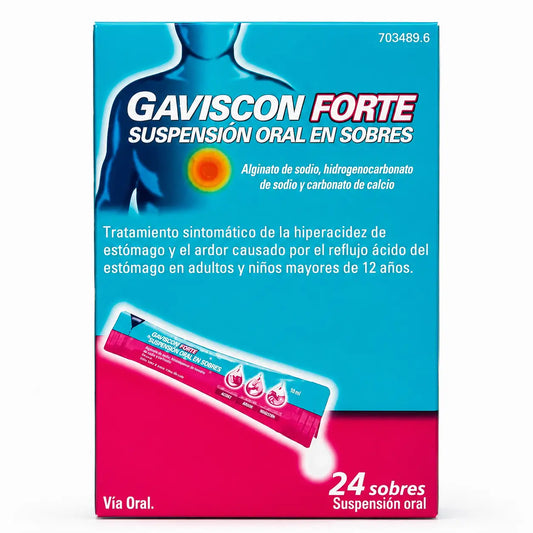 Gaviscon Forte Suspension Orale Fruits de la Forêt, 24 sachets
