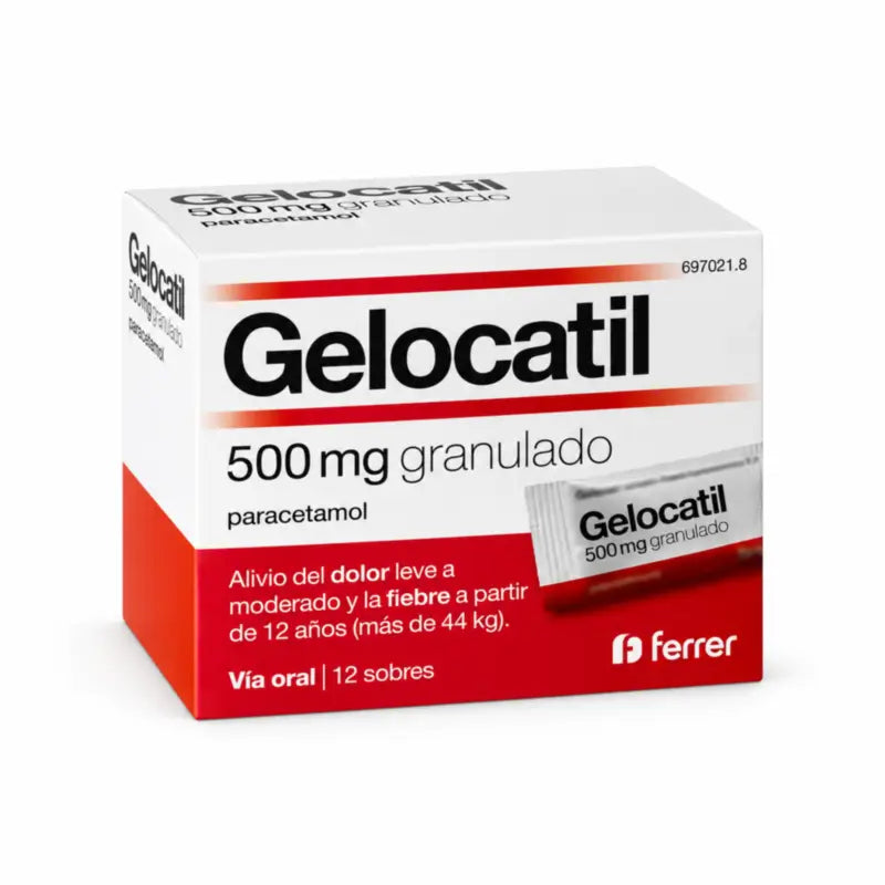 Gelocatil 500 mg Granulés 12 sachets