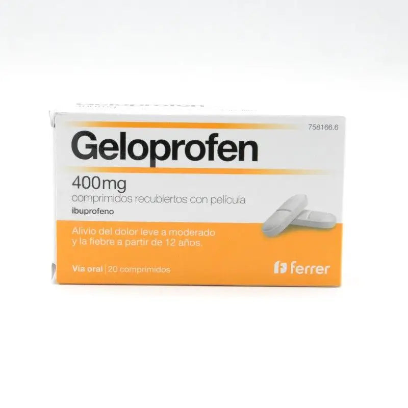 Geloprofen 400 mg, 20 comprimés pelliculés