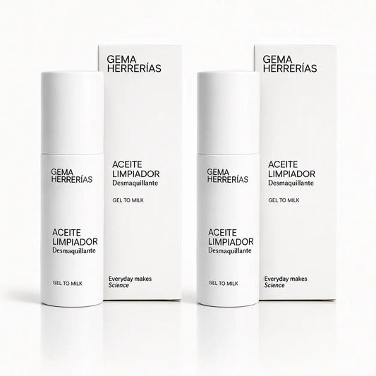 Gema Herrerías Gel au lait Huile nettoyante et démaquillante ,2x150 ml