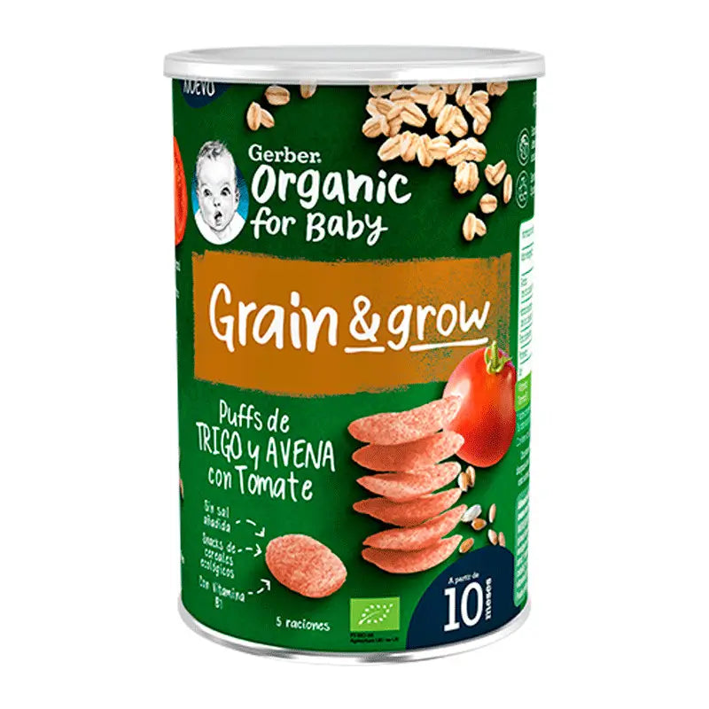Gerber Puff Puff Organic Cereal & Tomato Snack, 35 g
