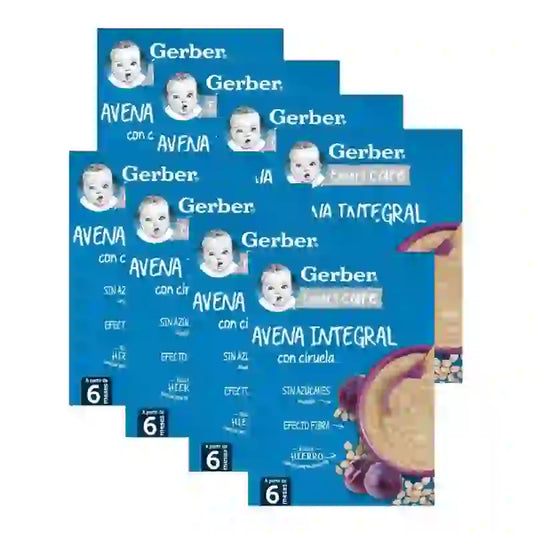 Gerber Porridge Avoine & Prune, 8X250 Gr