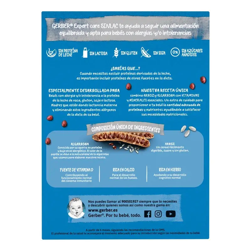 Gerber Papilla Expertcare Sinlac, dès 6 mois, 250 Gr