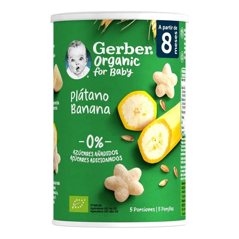 Gerber Snacks Organic Banana Cereal Snacks , 35g
