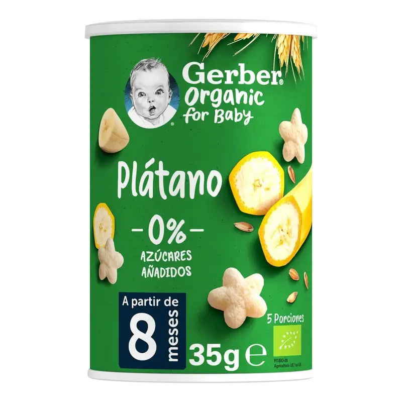 Gerber Snacks Organic Banana Cereal Snacks , 35g