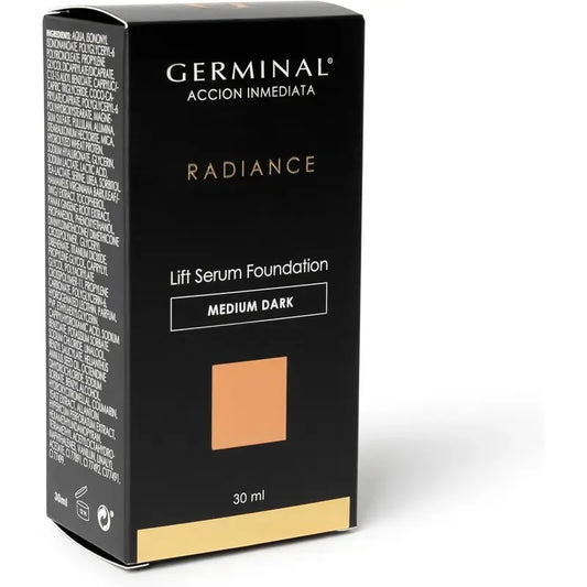 Germinal Makeup Base Lift Serum Fond de teint Moyen Foncé 30Ml