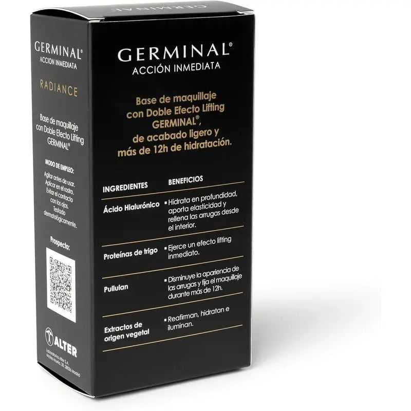 Germinal Makeup Base Lift Serum Fond de teint Moyen Foncé 30Ml