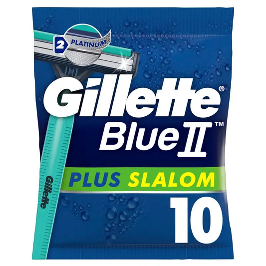 Rasoirs jetables Gillette Blue Ii Plus Slalom, 10 pcs.