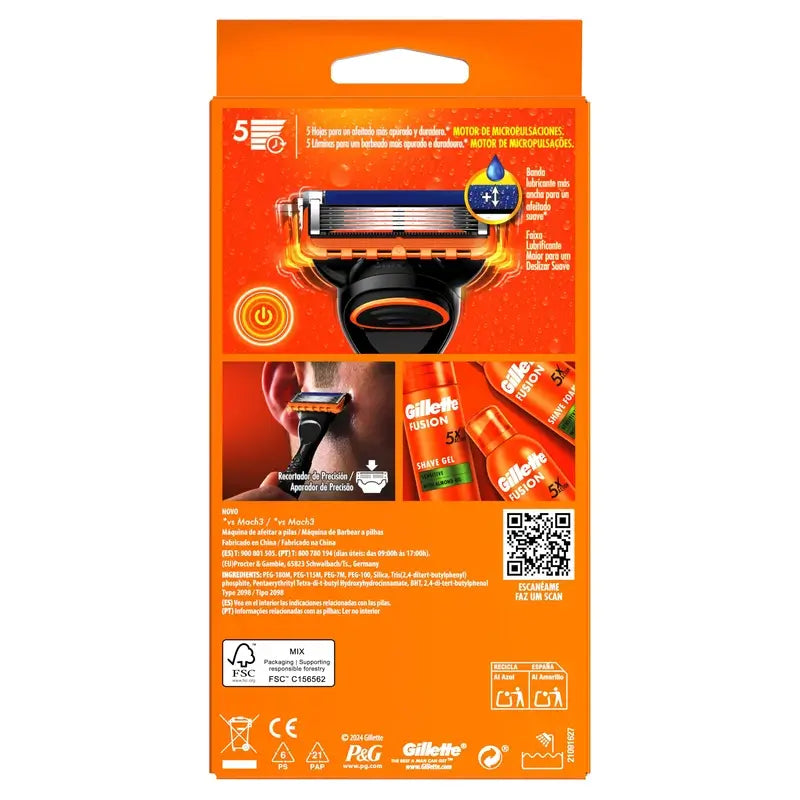 Rasoir de sécurité pour hommes Gillette Fusion5 Power