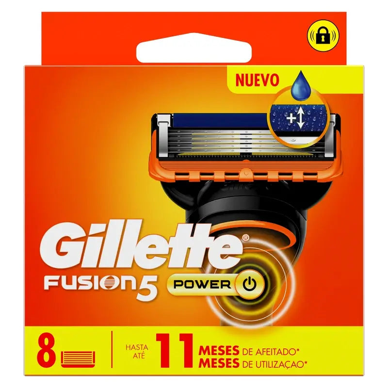 Gillette Fusion5 Power, Recharge rasoir, 8 pcs.