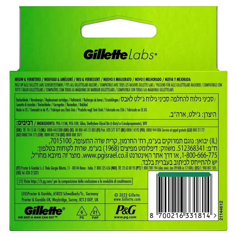Recharges Gillette Labs, 6 x 3 pcs.