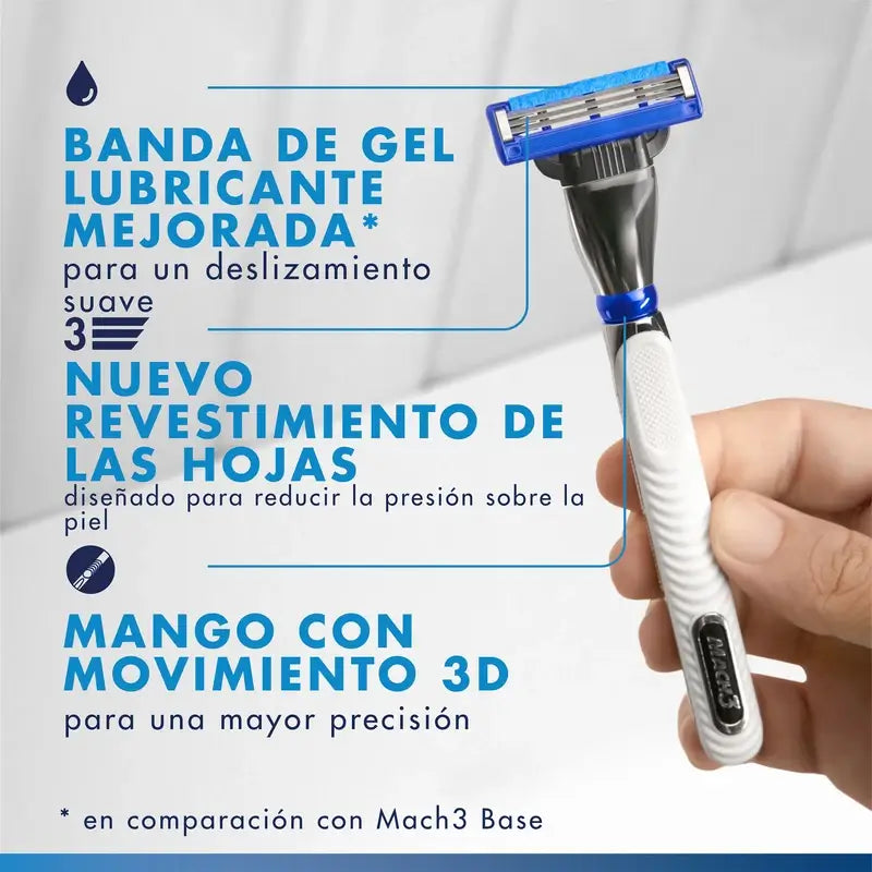 Recharges de rasoir pour hommes Gillette Mach3 Turbo, 4 pcs.
