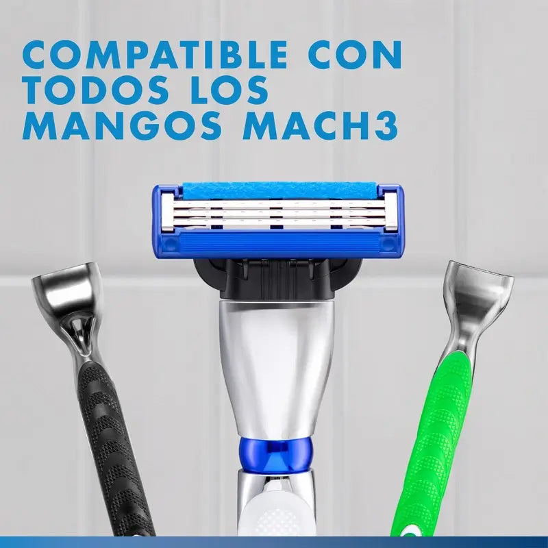 Recharges de rasoir pour hommes Gillette Mach3 Turbo, 4 pcs.