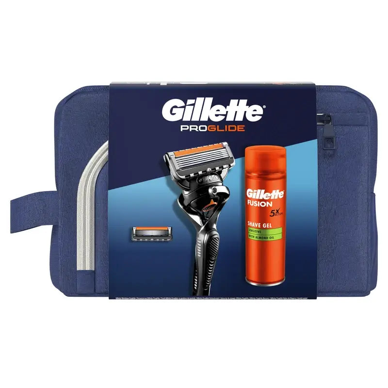 Gillette Proglide Pack avec Rasoir + 1 Recharge + Gel