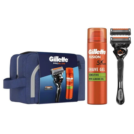 Gillette Proglide Pack avec Rasoir + 1 Recharge + Gel