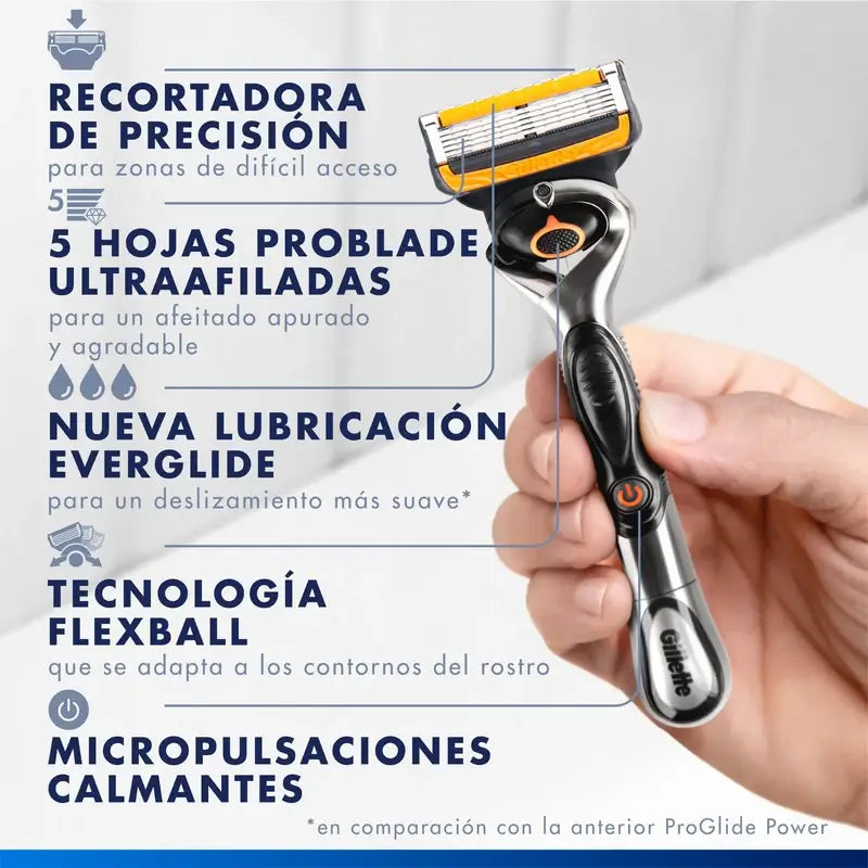 Gillette Proglide Power : 1 rasoir, 1 tête de rechange